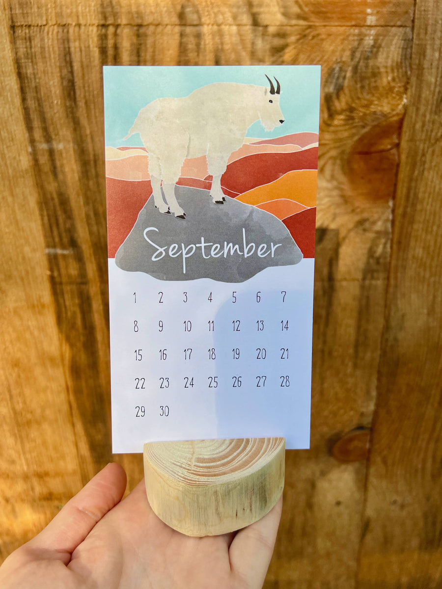 Paper Wolf Design 2024 Animal Desk Calendar Catskill Outpost