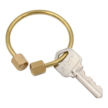Load image into Gallery viewer, Real Sic - Brass Keyring -Key Fob/Keychain With Screw Closure