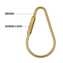 Load image into Gallery viewer, Real Sic - Brass Keyring -Key Fob/Keychain With Screw Closure