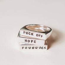 Load image into Gallery viewer, Salt and Sparkle - GET MONEY Gold or Silver Flat Top Ring