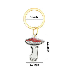 Load image into Gallery viewer, Real Sic - Fly Agaric Mushroom Acrylic Keychain - Fungi Shroom Garden