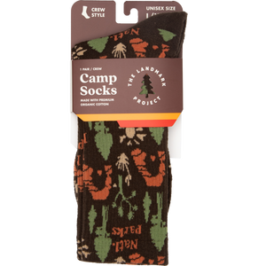 The Landmark Project - National Park Roundup Sock: S/M / Brown