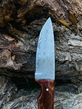 Load image into Gallery viewer, Hand forged knife, Damascus knife, Drop- Style blade, Acrylic Scales Hunting knife by Titan TK-053