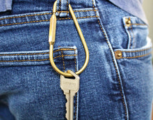 Load image into Gallery viewer, Real Sic - Brass Keyring -Key Fob/Keychain With Screw Closure
