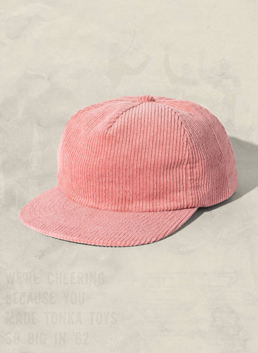 Weld Mfg. - Corduroy 5 Panel Field Trip Hat (+13 colors): Blush