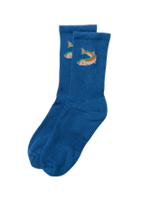 Load image into Gallery viewer, Trout Sock : Blue / One Size