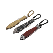 Load image into Gallery viewer, Real Sic - Pocket Fish Knife Keychain - 3.5 Inches