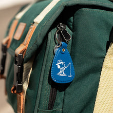 Load image into Gallery viewer, Three Potato Four - 3P4 x Peanuts® - Snoopy Fisherman Saddle Keychain