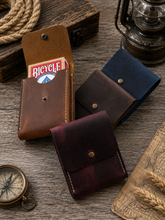 Load image into Gallery viewer, American Leather Goods - Leather Playing Card Case Holder, Poker Card Case Cover