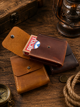 Load image into Gallery viewer, American Leather Goods - Leather Playing Card Case Holder, Poker Card Case Cover