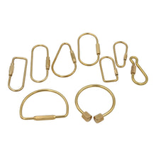 Load image into Gallery viewer, Real Sic - Brass Keyring -Key Fob/Keychain With Screw Closure
