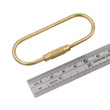 Load image into Gallery viewer, Real Sic - Brass Keyring -Key Fob/Keychain With Screw Closure