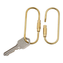 Load image into Gallery viewer, Real Sic - Brass Keyring -Key Fob/Keychain With Screw Closure