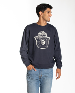 The Landmark Project - Smokey Logo Crewneck Sweatshirt: M / Navy