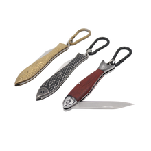 Load image into Gallery viewer, Real Sic - Pocket Fish Knife Keychain - 3.5 Inches