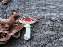 Load image into Gallery viewer, Real Sic - Mushroom Pin - Amanita Muscaria Enamel lapel Pin Shroom Pins