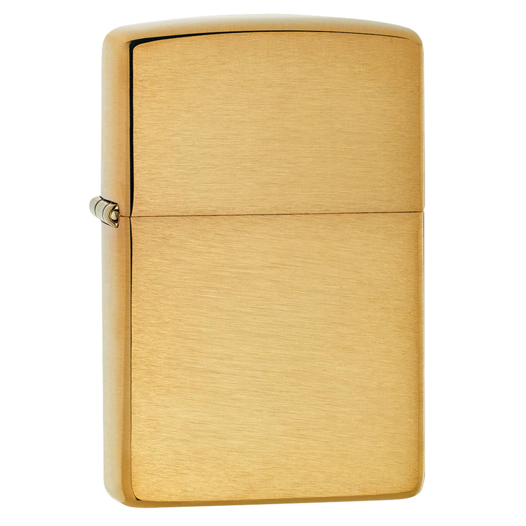 Zippo Manufacturing Company - Zippo - Regular Brushed Finish Brass Wind Proof Lighter