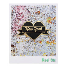 Load image into Gallery viewer, Real Sic - I Heart New York – Black &amp; Gold City Pin