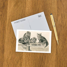 Load image into Gallery viewer, Found Image Press - Postcard NS-823 Cats on Catskill Mts. Sign