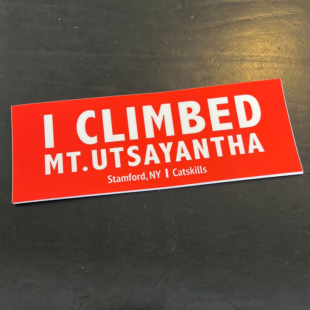 Climbed Utsayantha Bumper Sticker