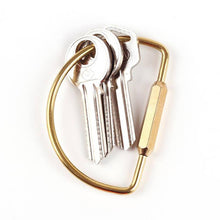 Load image into Gallery viewer, Real Sic - Brass Keyring -Key Fob/Keychain With Screw Closure