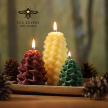 Load image into Gallery viewer, Big Dipper Wax Works - Pinecone Candles – 100% Pure Beeswax – 3 Sizes Available