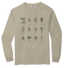 Load image into Gallery viewer, Native Trees of the Catskills Long Sleeve T-Shirt