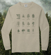 Load image into Gallery viewer, Native Trees of the Catskills Long Sleeve T-Shirt