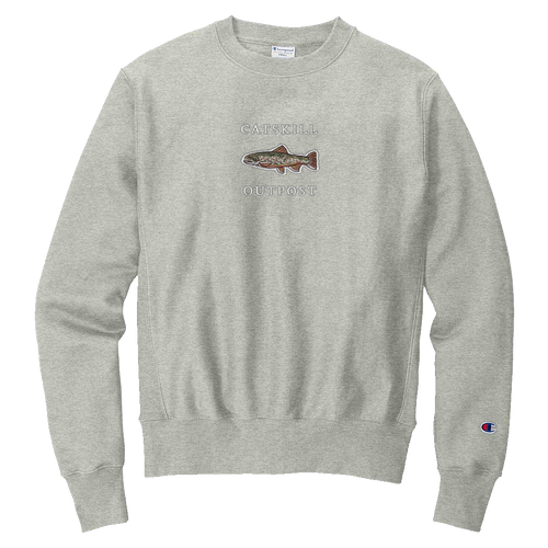 Catskill Outpost Brook Trout Crewneck NEW