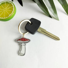 Load image into Gallery viewer, Real Sic - Fly Agaric Mushroom Acrylic Keychain - Fungi Shroom Garden