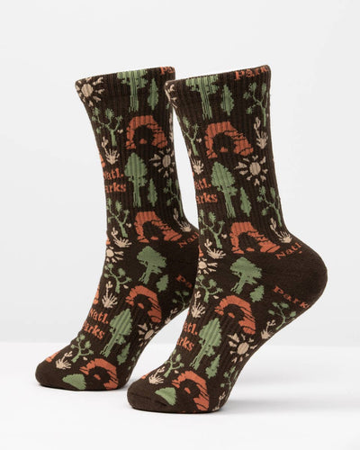 The Landmark Project - National Park Roundup Sock: S/M / Brown