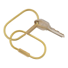 Load image into Gallery viewer, Real Sic - Brass Keyring -Key Fob/Keychain With Screw Closure