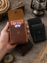 Load image into Gallery viewer, American Leather Goods - Leather Playing Card Case Holder, Poker Card Case Cover