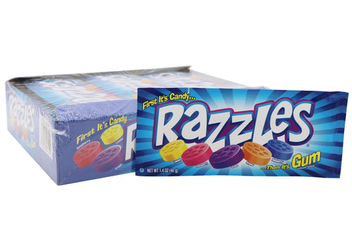 Grandpa Joe's Candy Shop - Razzles Candy Plain, 24ct