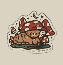 Load image into Gallery viewer, Keep Nature Wild - Toadstool Tabby | Sticker