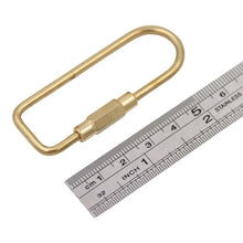 Load image into Gallery viewer, Real Sic - Brass Keyring -Key Fob/Keychain With Screw Closure