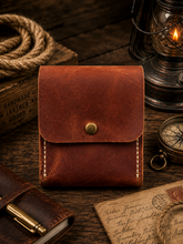 Load image into Gallery viewer, American Leather Goods - Leather Playing Card Case Holder, Poker Card Case Cover