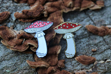 Load image into Gallery viewer, Real Sic - Mushroom Pin - Amanita Muscaria Enamel lapel Pin Shroom Pins