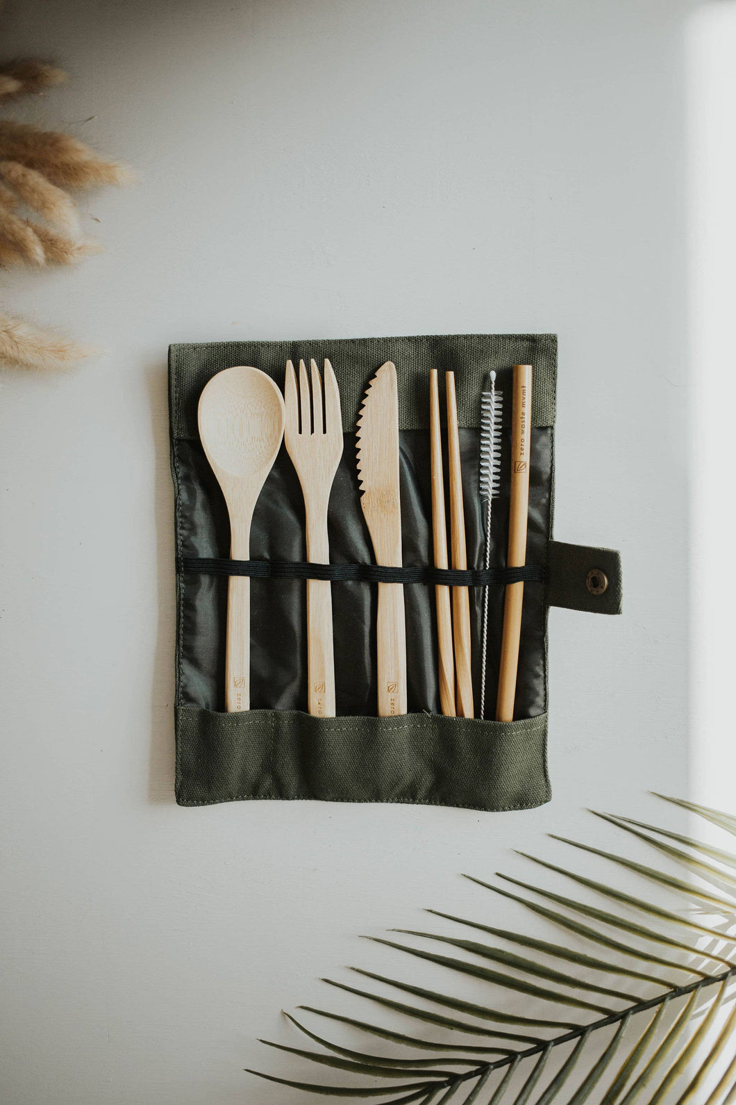 Zero Waste MVMT - Travel Bamboo Cutlery Set | Eco-Friendly Utensils with Pouch