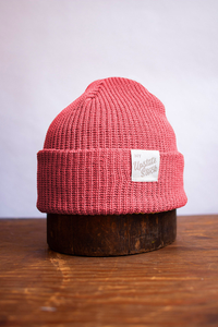 Upstate Stock - Coral Super Fine Upcycled Cotton Watchcap