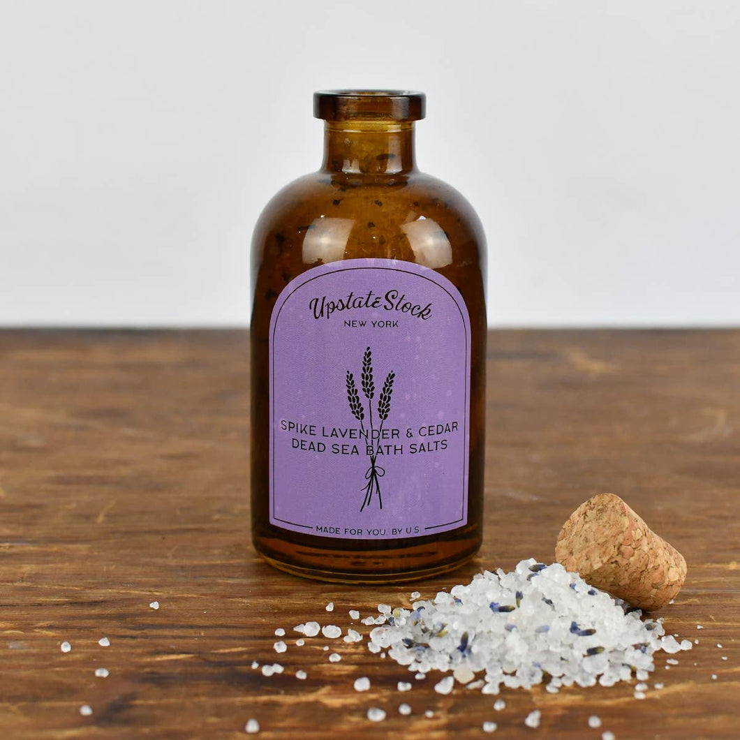 Upstate Stock - Spike Lavender & Cedar Dead Sea Bath Salts