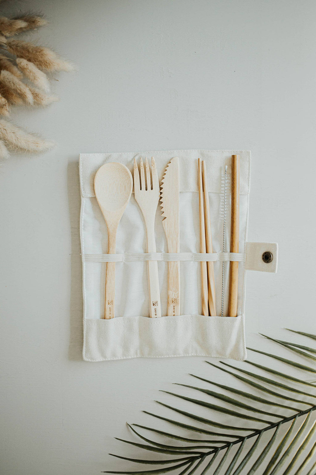 Zero Waste MVMT - Travel Bamboo Cutlery Set | Eco-Friendly Utensils with Pouch