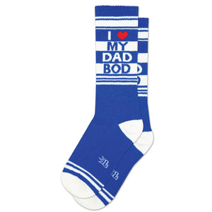 Gumball Poodle - I ❤️ My Dad Bod Gym Crew Socks