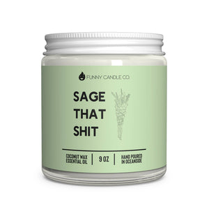 Funny Candles - Les Creme - Sage That Sh*t Candle 9oz