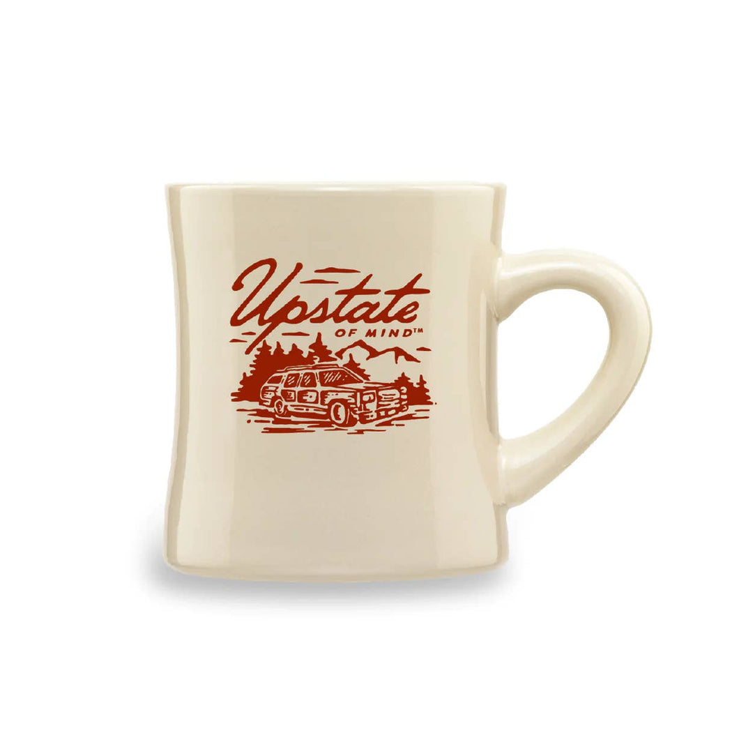 Compas Life - Upstate of Mind - The Woody Wagon Ceramic Mug