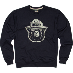 The Landmark Project - Smokey Logo Crewneck Sweatshirt: S / Navy