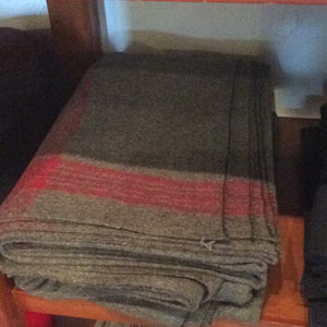 Wool blend blanket