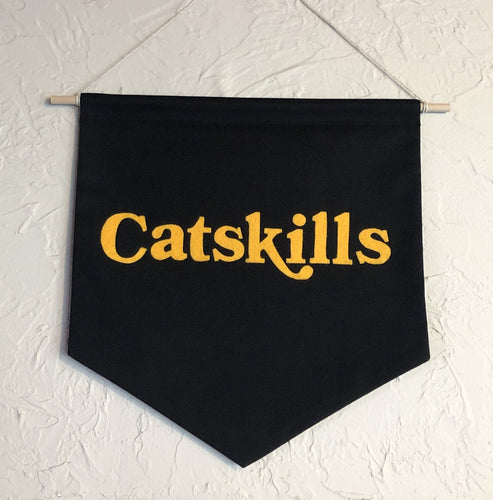 Catskills Hanging Banner - Black