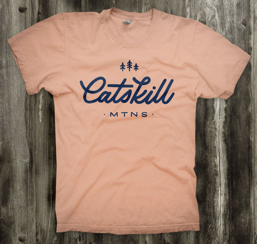 Catskill Mtns Under the Pines T-Shirt (Peach)